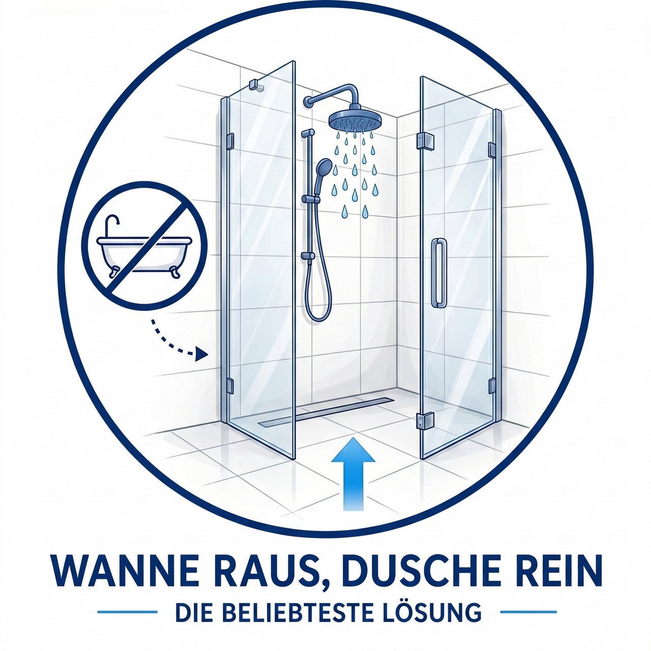 Wanne raus, Dusche rein
